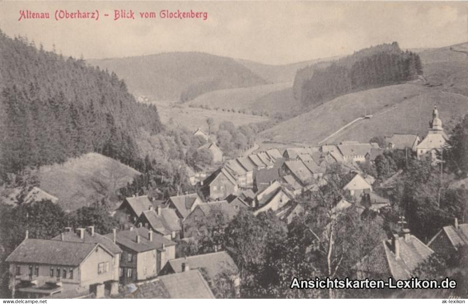 Ansichtskarte Altenau-Clausthal-Zellerfeld Blick Vom Glockenberg 1916 - Altenau