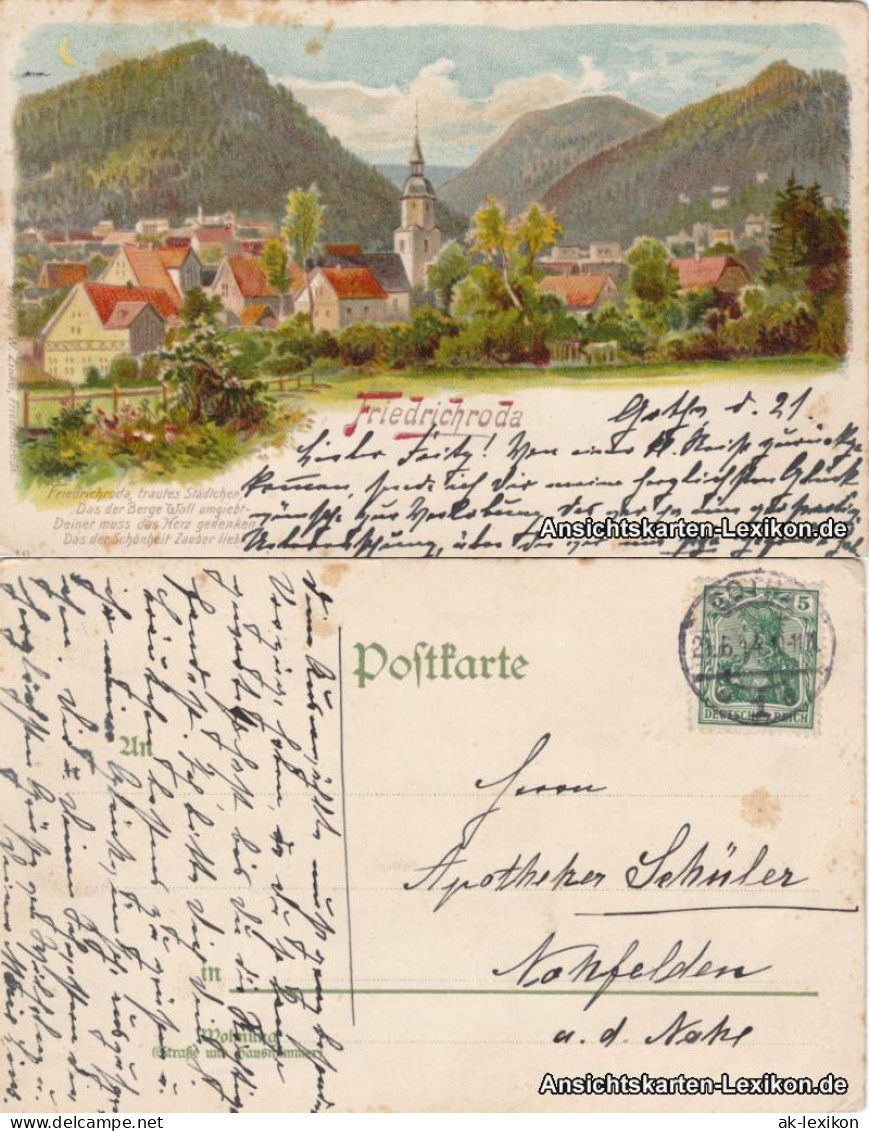 Ansichtskarte Friedrichroda Panorama 1914 - Friedrichroda