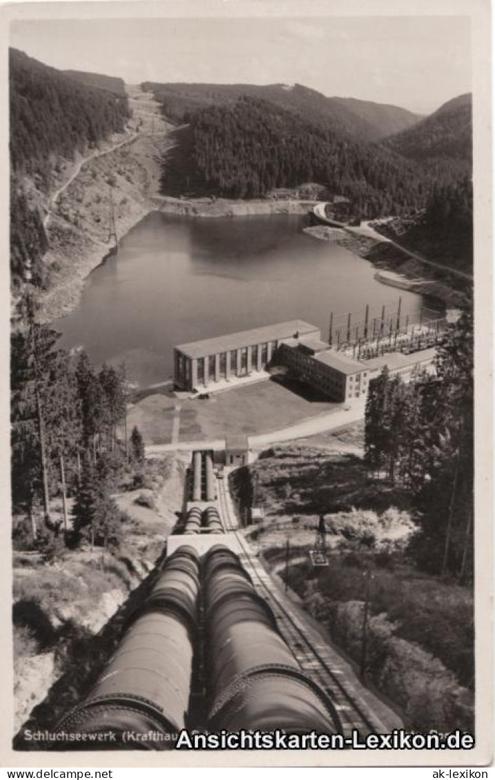 Ansichtskarte Schluchsee Schluchseewerk - Foto AK 1936 - Schluchsee