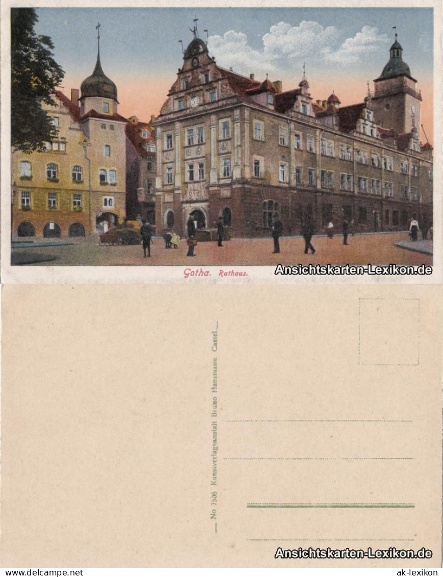 Ansichtskarte Gotha Rathaus 1920 - Gotha