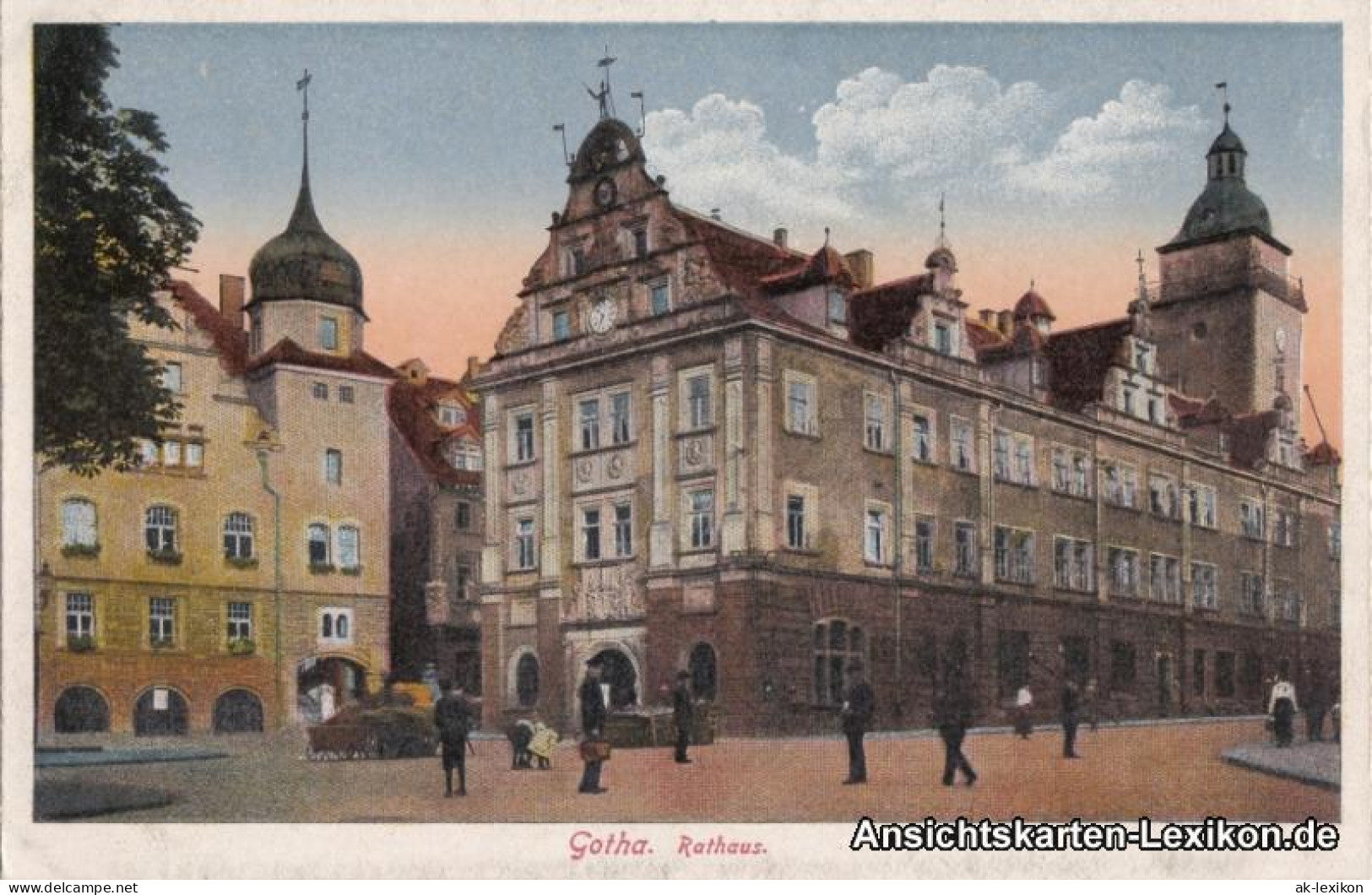 Ansichtskarte Gotha Rathaus 1920 - Gotha