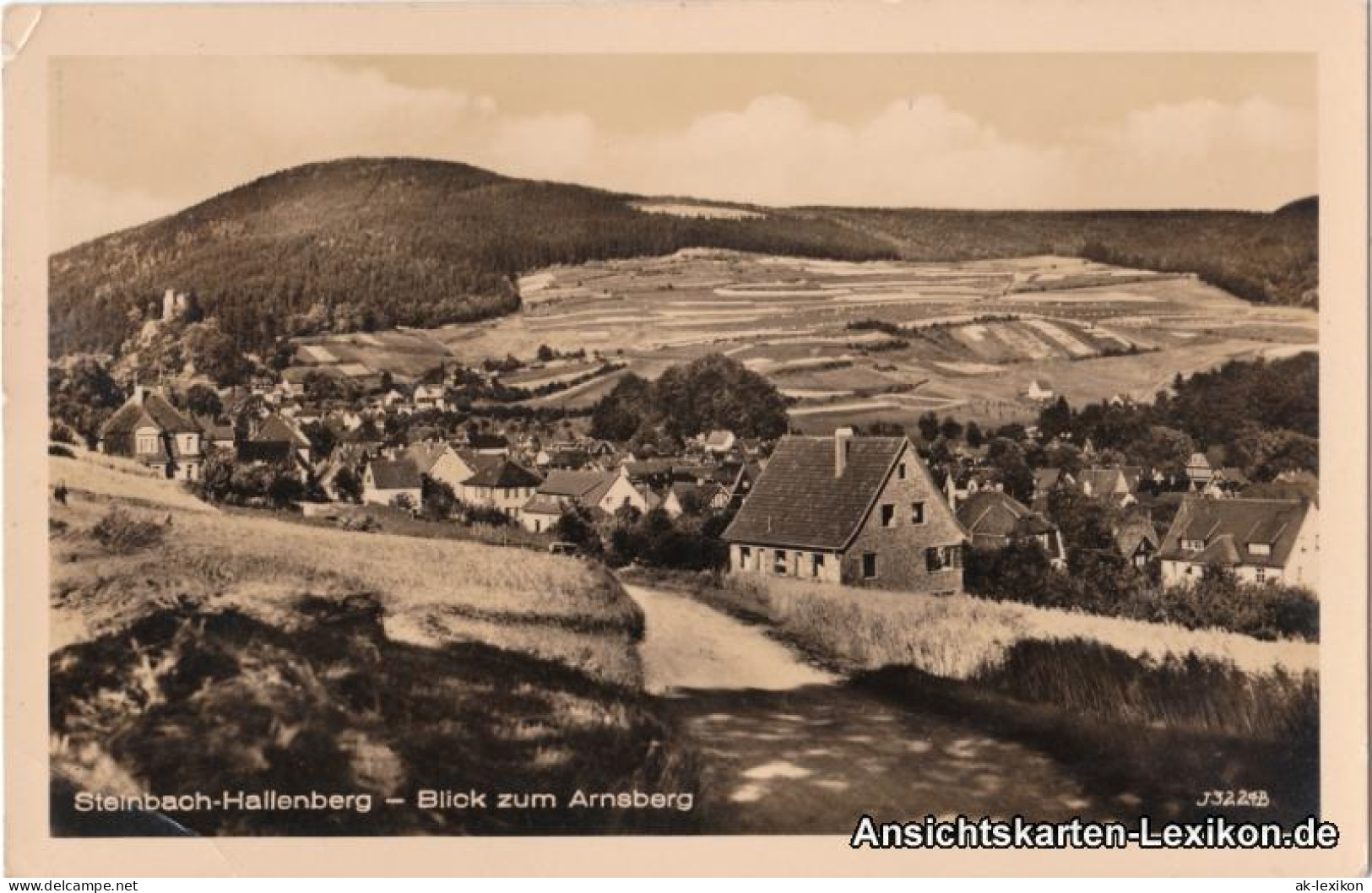 Ansichtskarte Steinbach-Hallenberg Blick Zum Arnsberg 1957 - Steinbach-Hallenberg