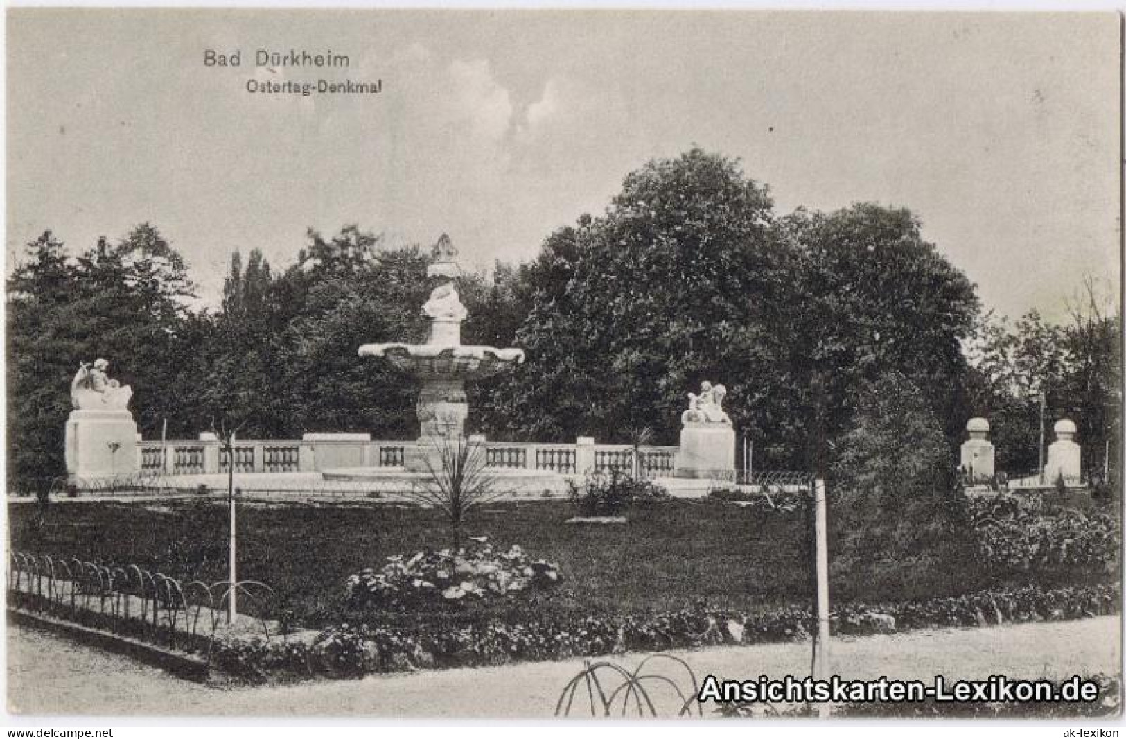 Ansichtskarte Bad Dürkheim Ostertag-Denkmal 1916 - Bad Dürkheim