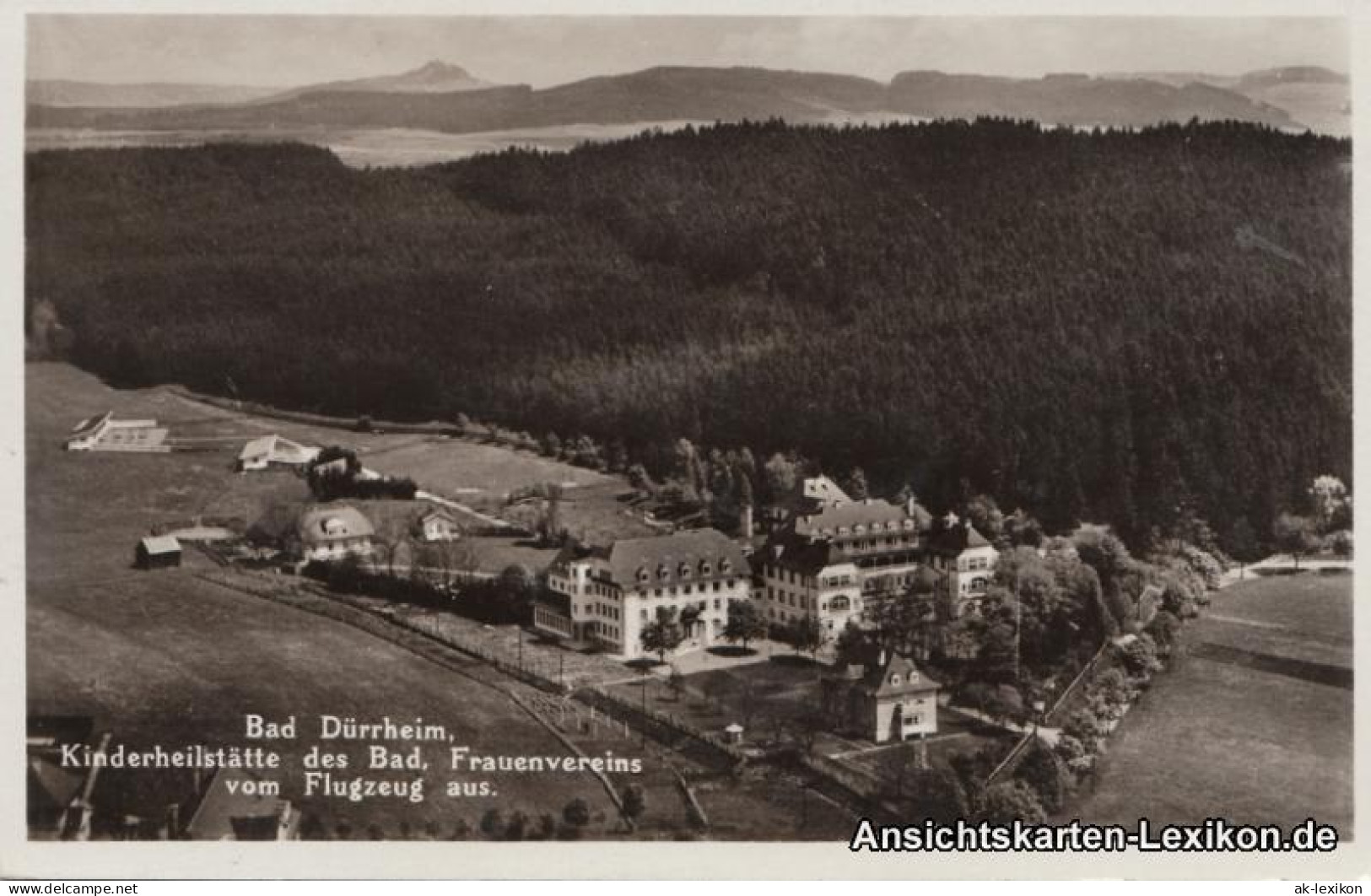 Bad Dürrheim Kinderheilstätte Des Bad. Frauenvereins Vom Flugzeug Aus 1937 - Bad Duerrheim