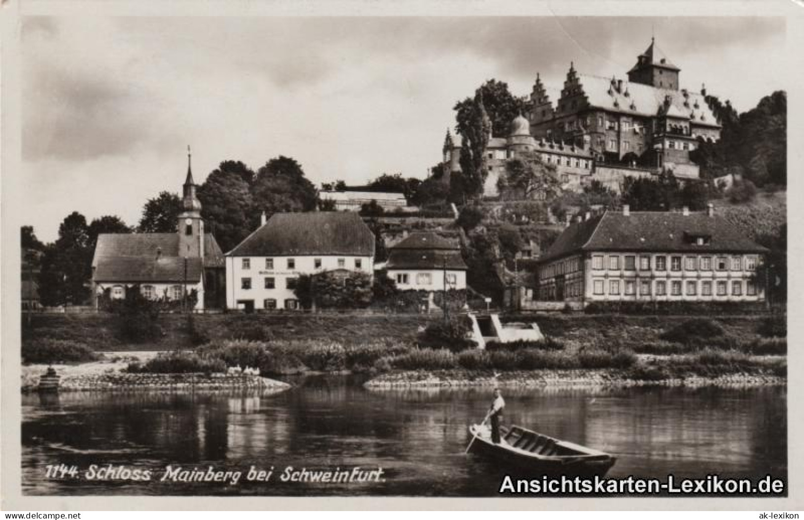 Ansichtskarte Schweinfurt Partie Am Schloß Mainberg 1936 - Schweinfurt