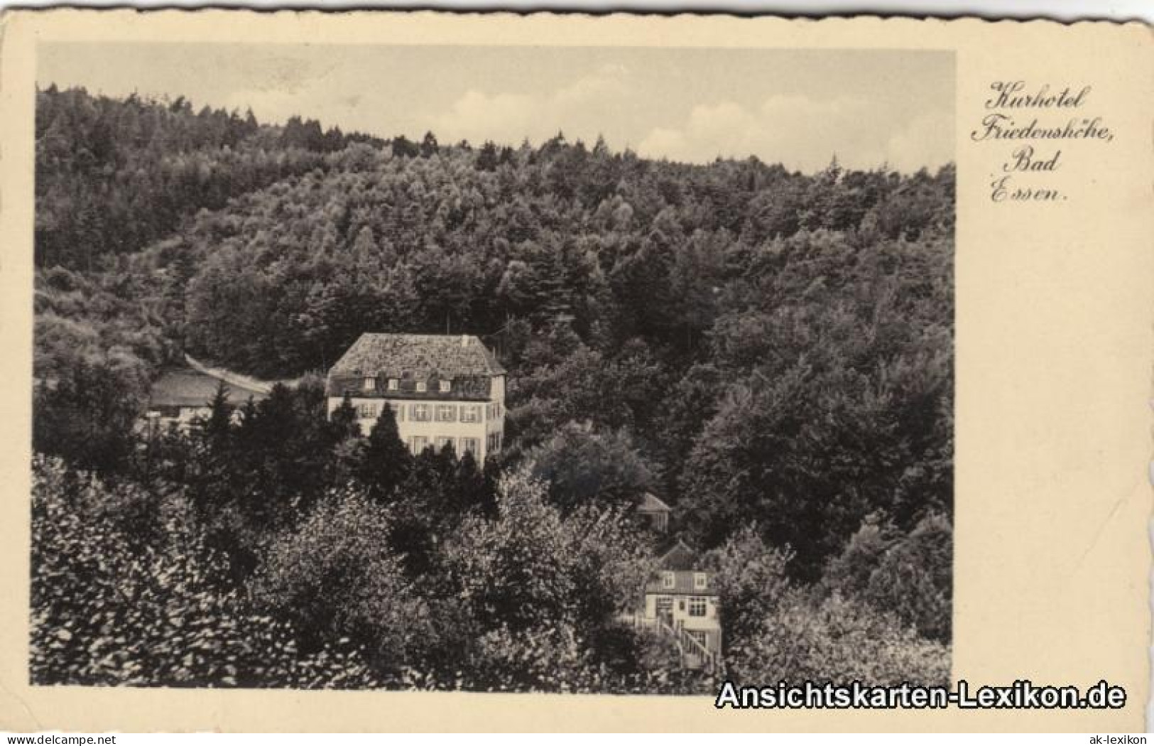 Ansichtskarte Bad Essen Kurhotel Friedenshöhe 1934 - Bad Essen