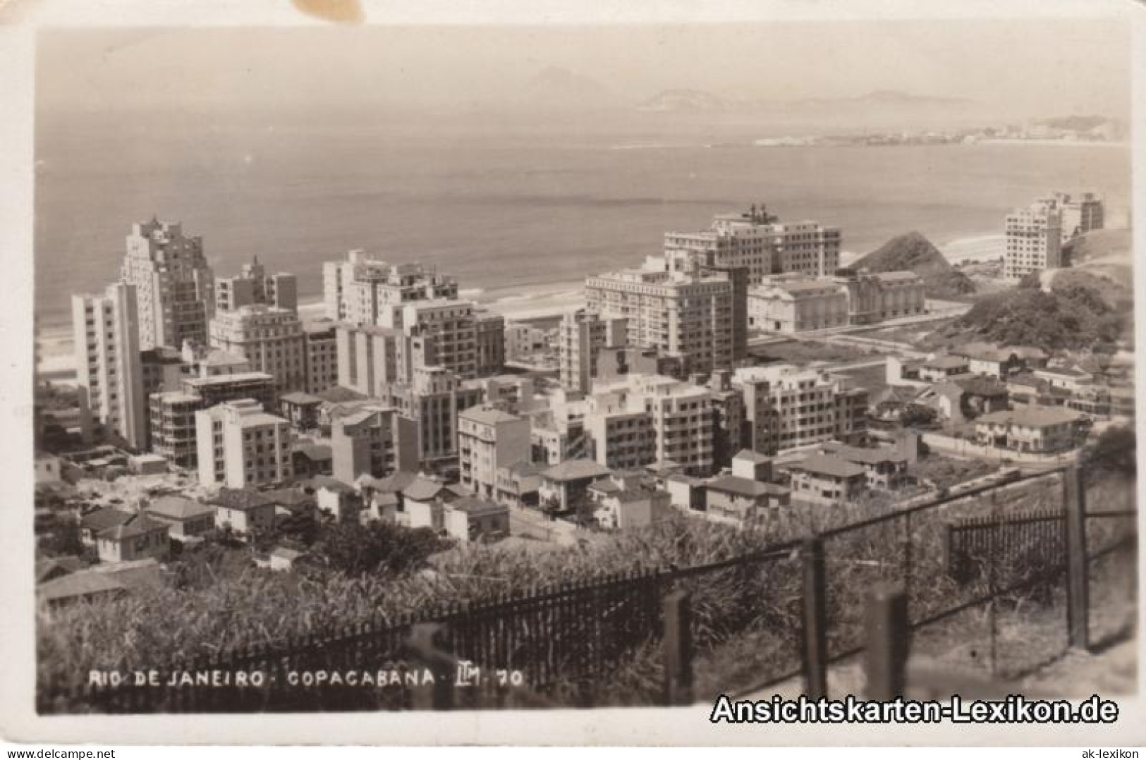 Postcard Rio De Janeiro Copacabana - Foto AK 1930 - Rio De Janeiro