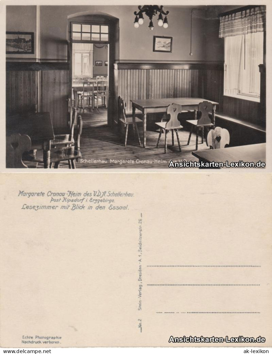 Schellerhau-Altenberg (Erzgebirge) Magarete Cronau Lesezimmer Speisezimmer 1936 - Schellerhau