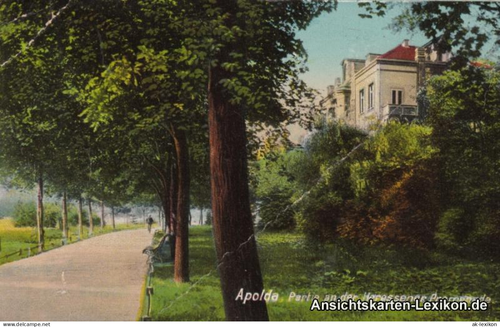 Ansichtskarte Apolda Partie An Der Heressener Promenade 1913 - Apolda