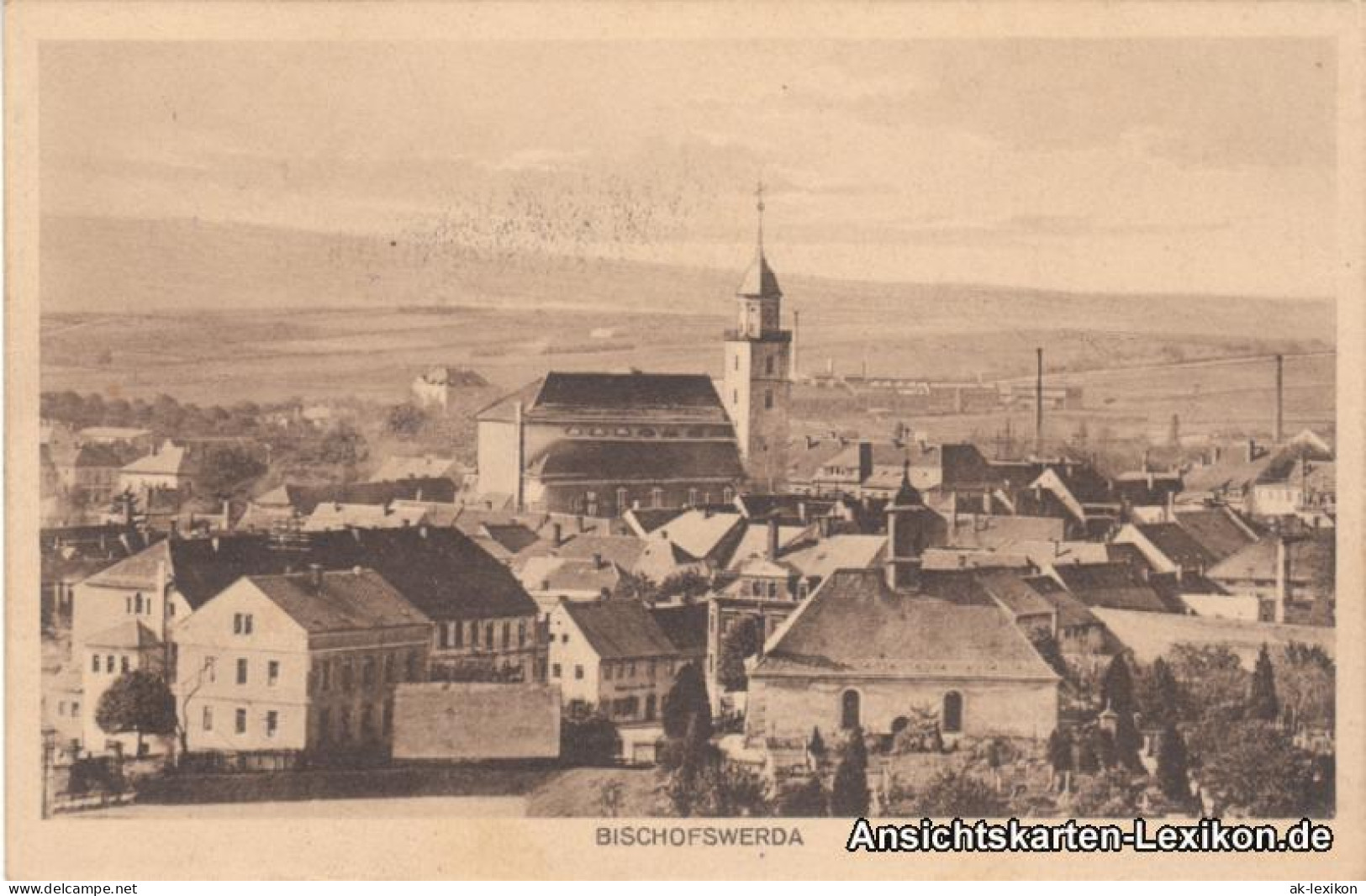Ansichtskarte Bischofswerda Stadtansicht 1914  - Bischofswerda