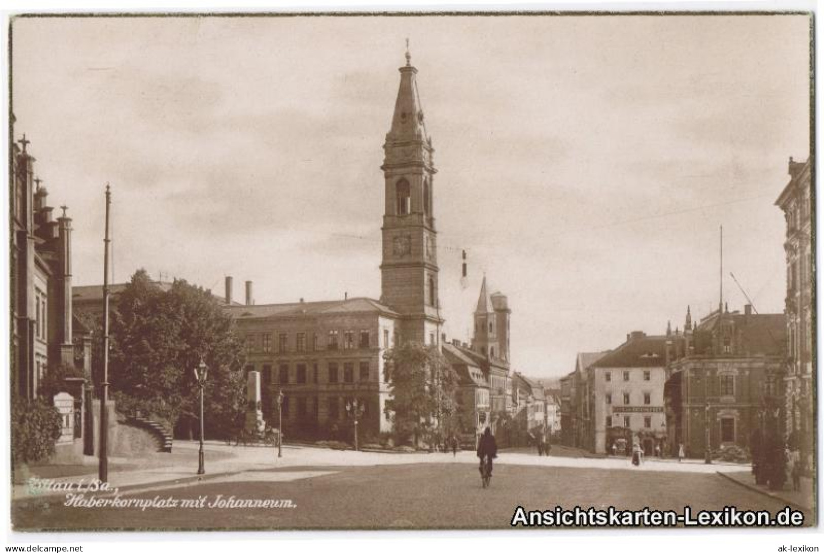 Ansichtskarte Zittau Haberkornplatz Mit Johanneum 1929  - Zittau