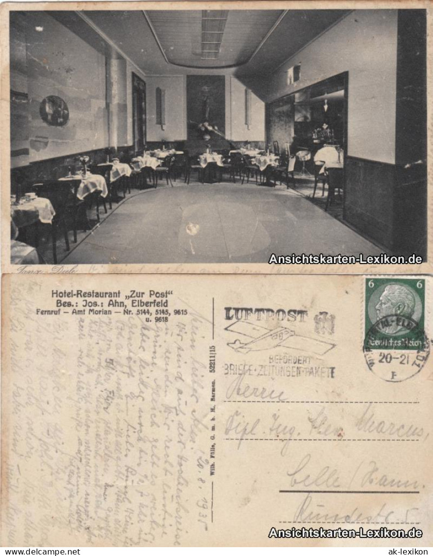 Elberfeld-Wuppertal Hotel-Restaurant &#34;Zur Post&#34; - Tanz-Diele 1935 - Wuppertal