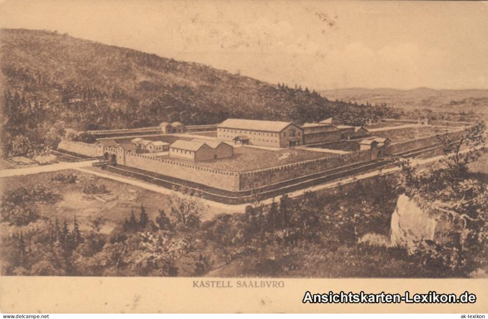 Ansichtskarte Bad Homburg Vor Der Höhe Kastell Saalburg 1909 - Bad Homburg