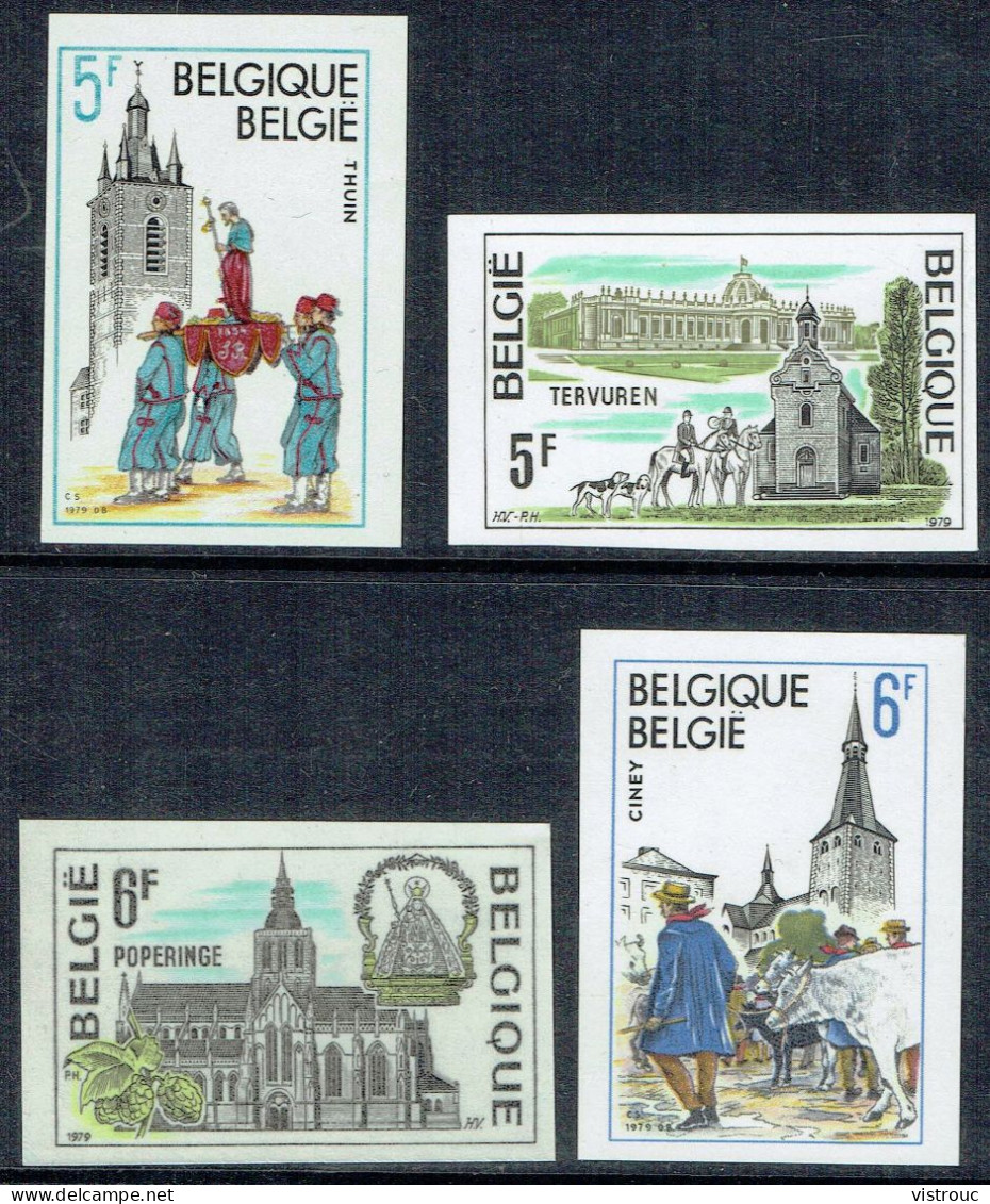 COB 1947/50 - ND - Cote: 40,00 € - Pour Le Tourisme: Tervuren, Thuin, Poperinge Et Ciney - 1979. - 1961-1980