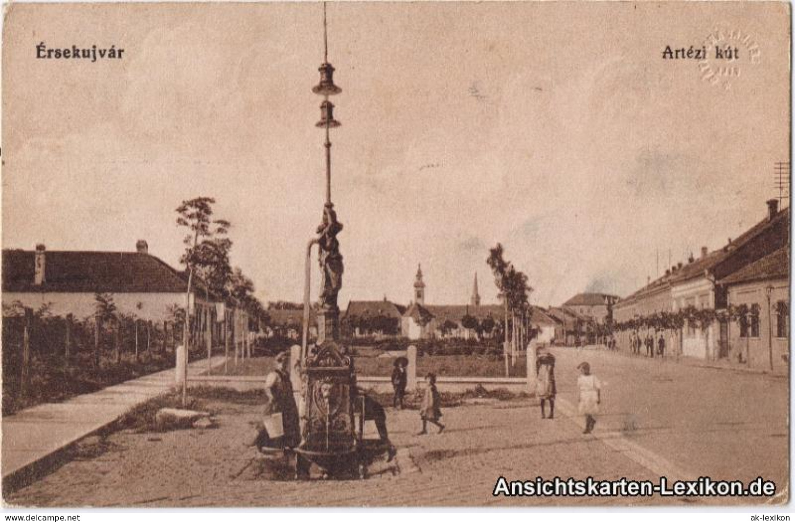 Neuhäusl Nové Zámky Érsekújvár Straßenpartie (Artezi Kut) 1916 - Slovakia