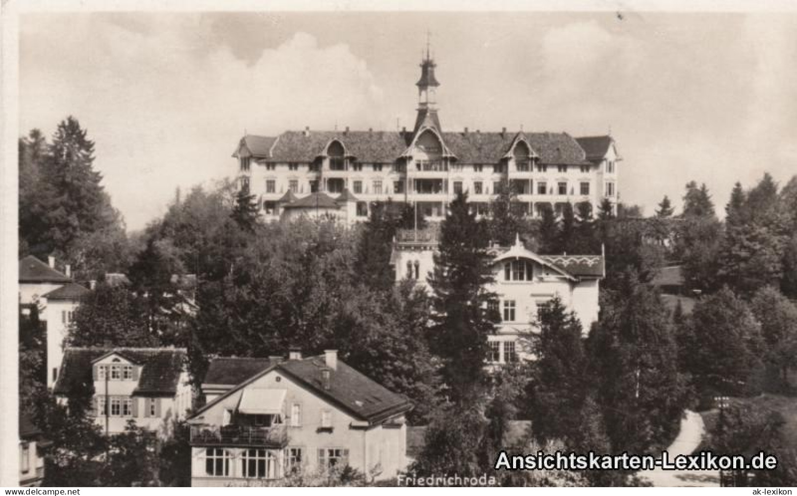 Ansichtskarte Friedrichroda Partie Am Kurhaus 1933  - Friedrichroda