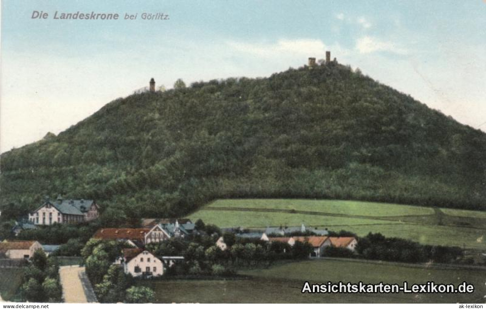 Ansichtskarte Görlitz Zgorzelec Partie An Der Landeskrone 1917 - Goerlitz