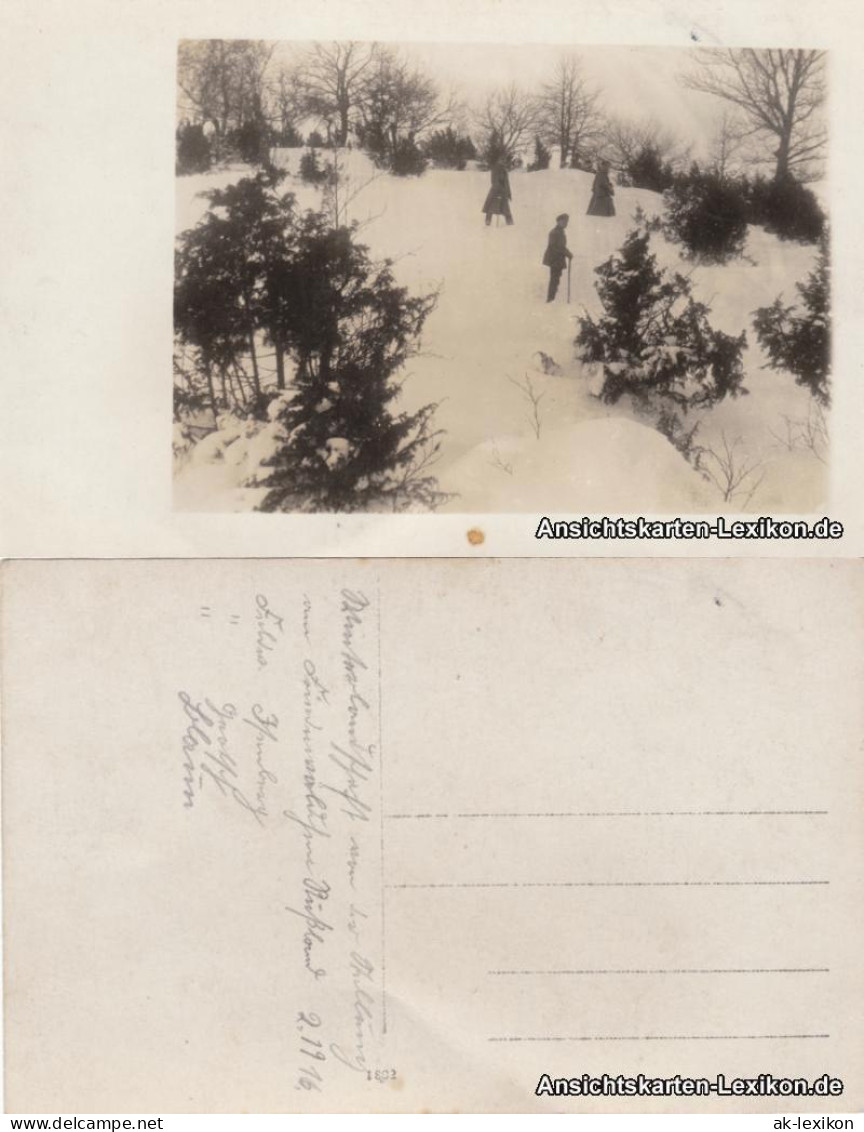 Postcard .Russland Soldaten Im Winter 1916  - Russia