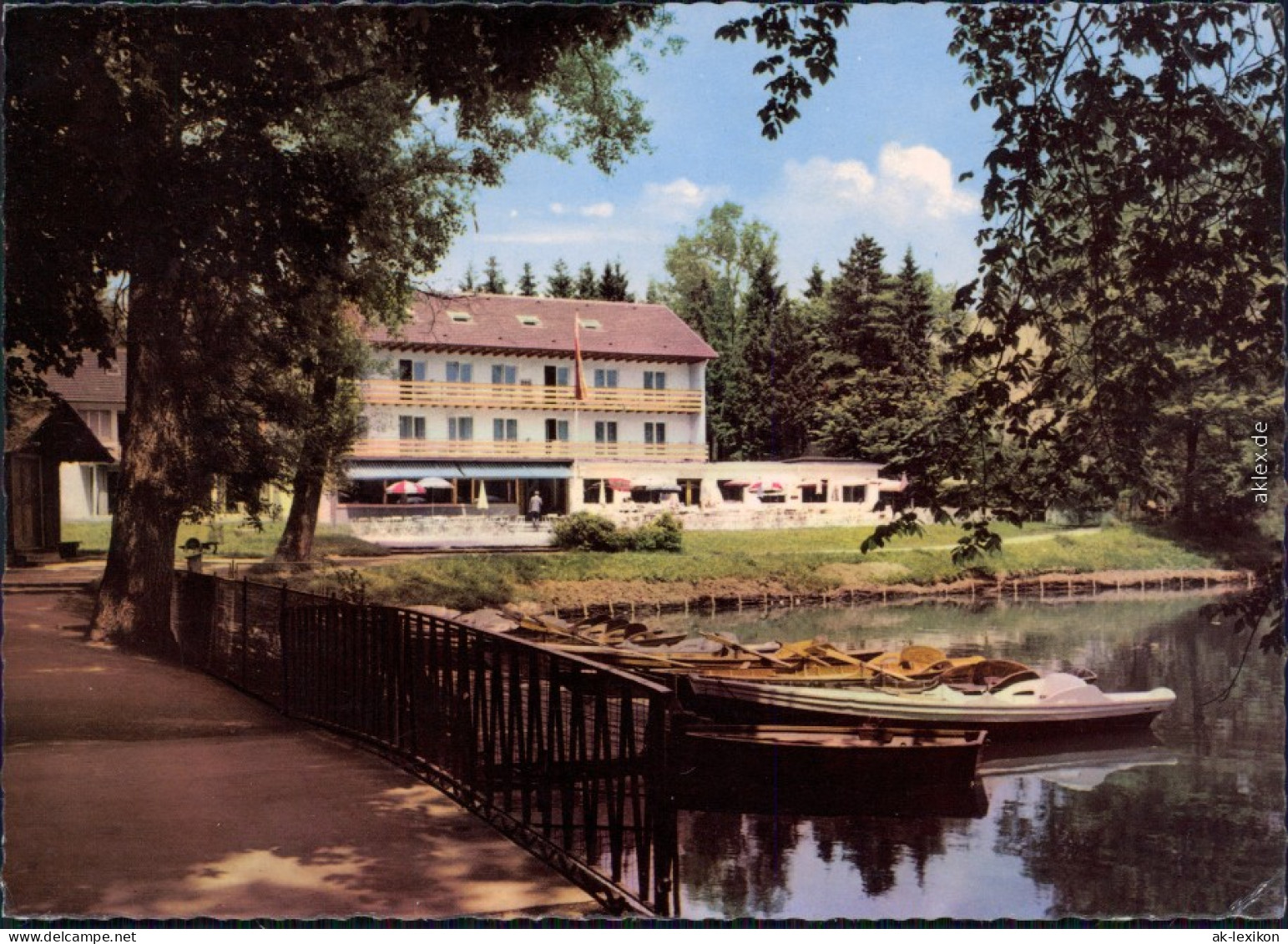 Ansichtskarte Bad Dürrheim Hotel "Salinensee" - Strandcafé 1964 - Bad Duerrheim