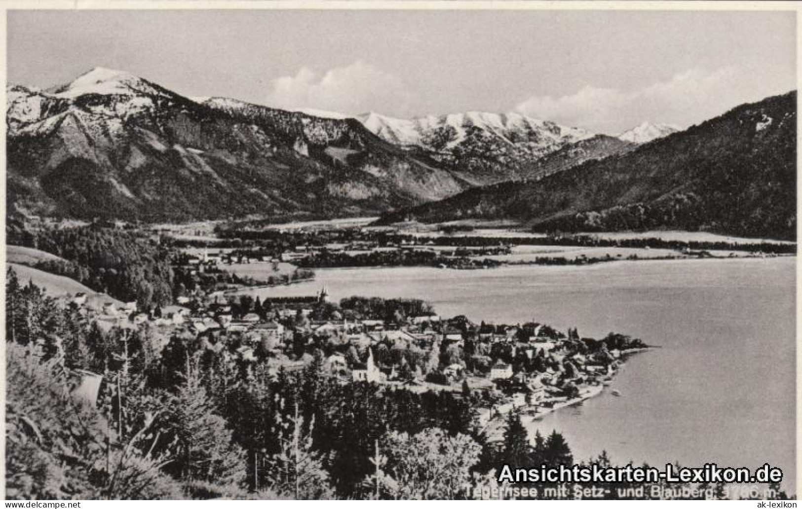 Ansichtskarte Tegernsee (Stadt) Tegernsee Mit Setz- Und Blauberg 1940 - Tegernsee