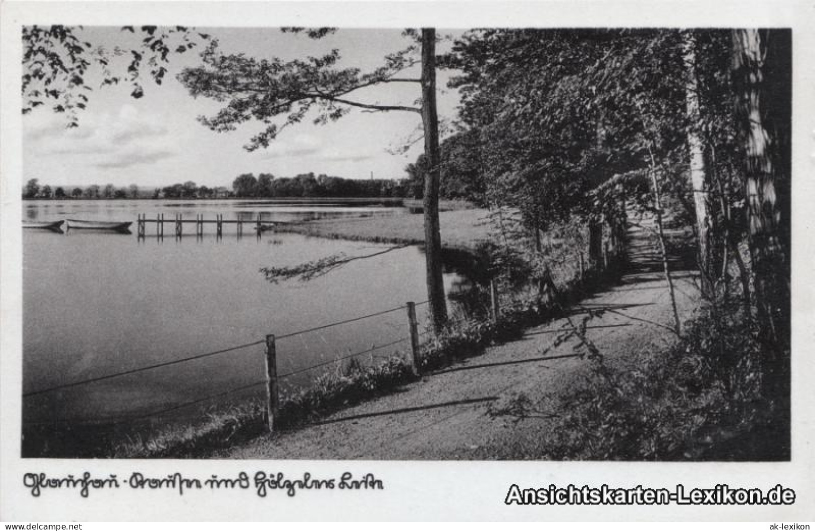 Glauchau Partie Am Stausee Mit Ruderbooten 1936  - Glauchau