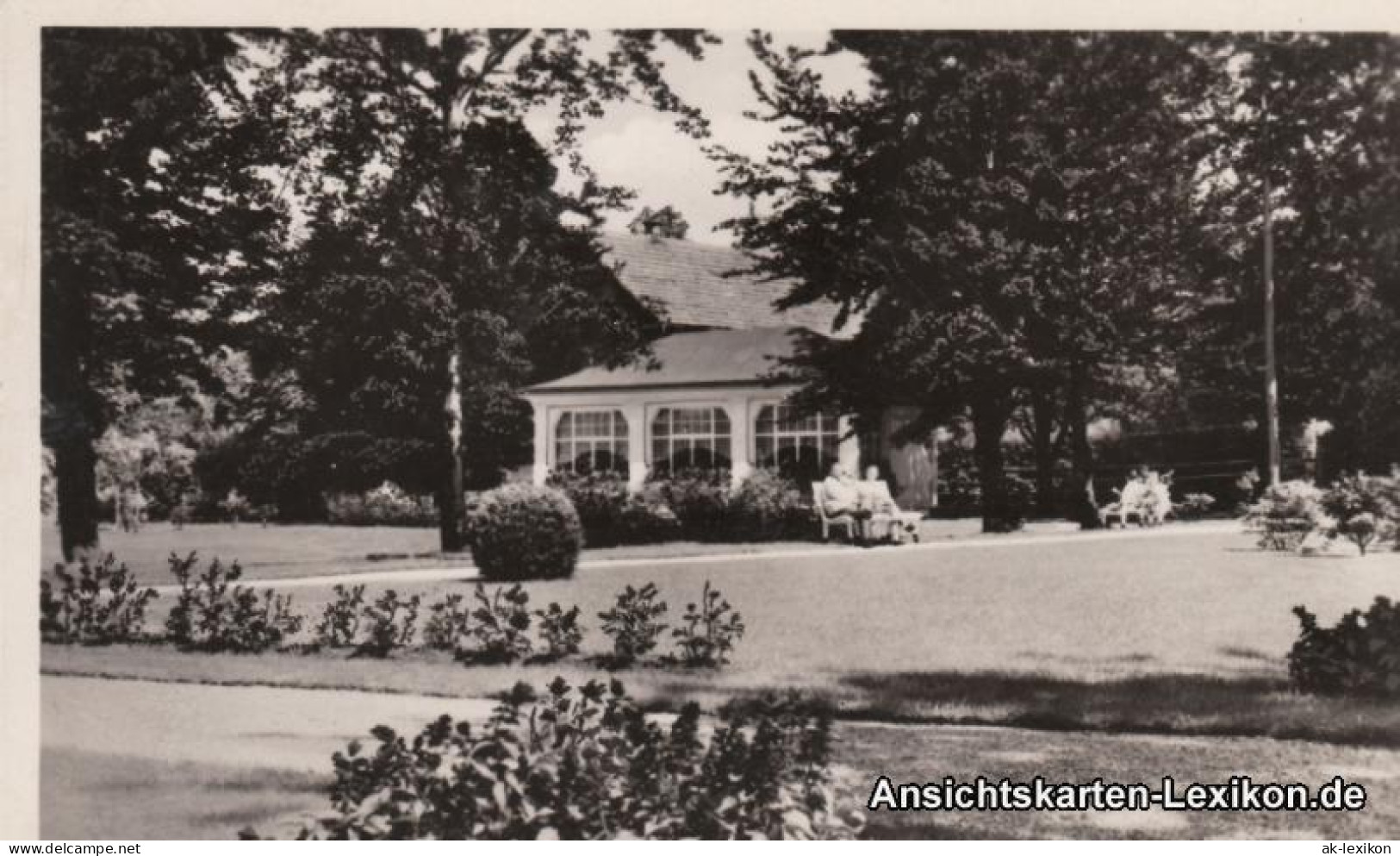 Ansichtskarte Tabarz/Thüringer Wald Parkpartie 1955  - Tabarz