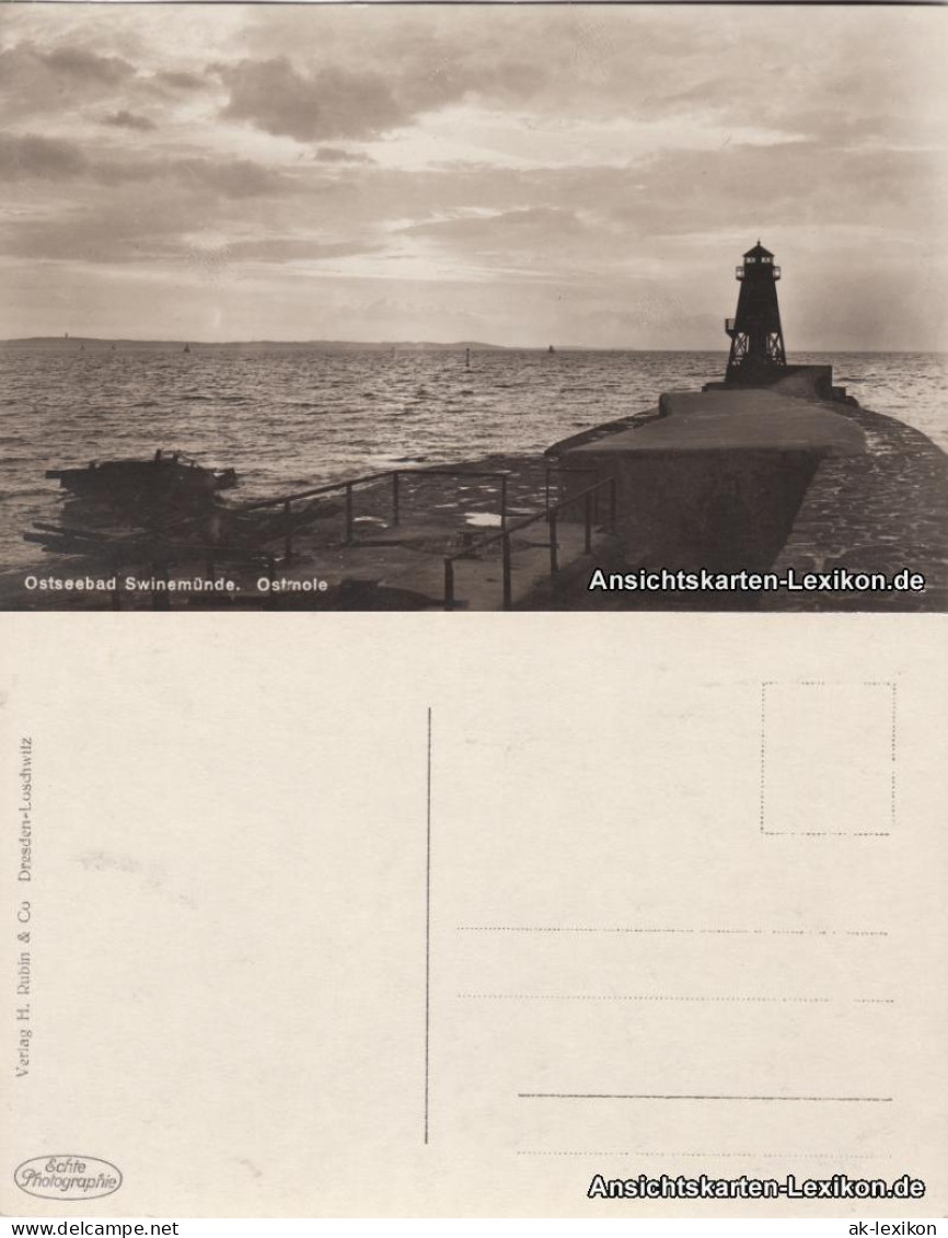 Postcard Swinemünde Świnoujście Ostmole 1933  - Pommern