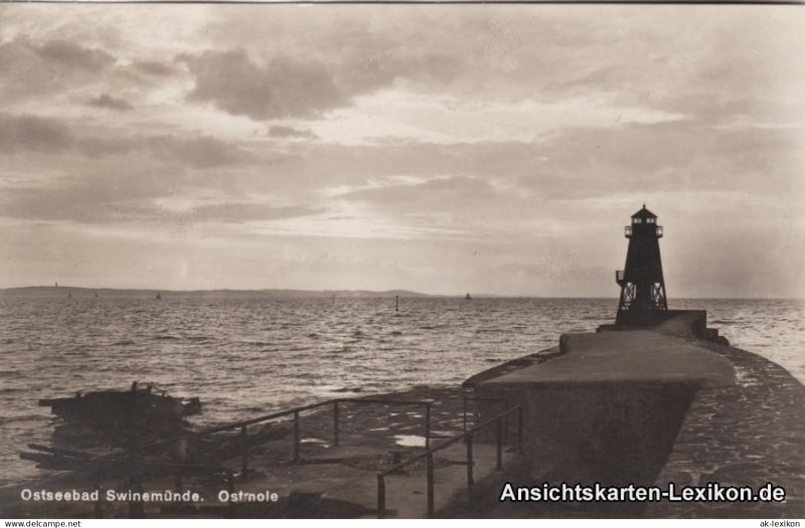 Postcard Swinemünde Świnoujście Ostmole 1933  - Pommern