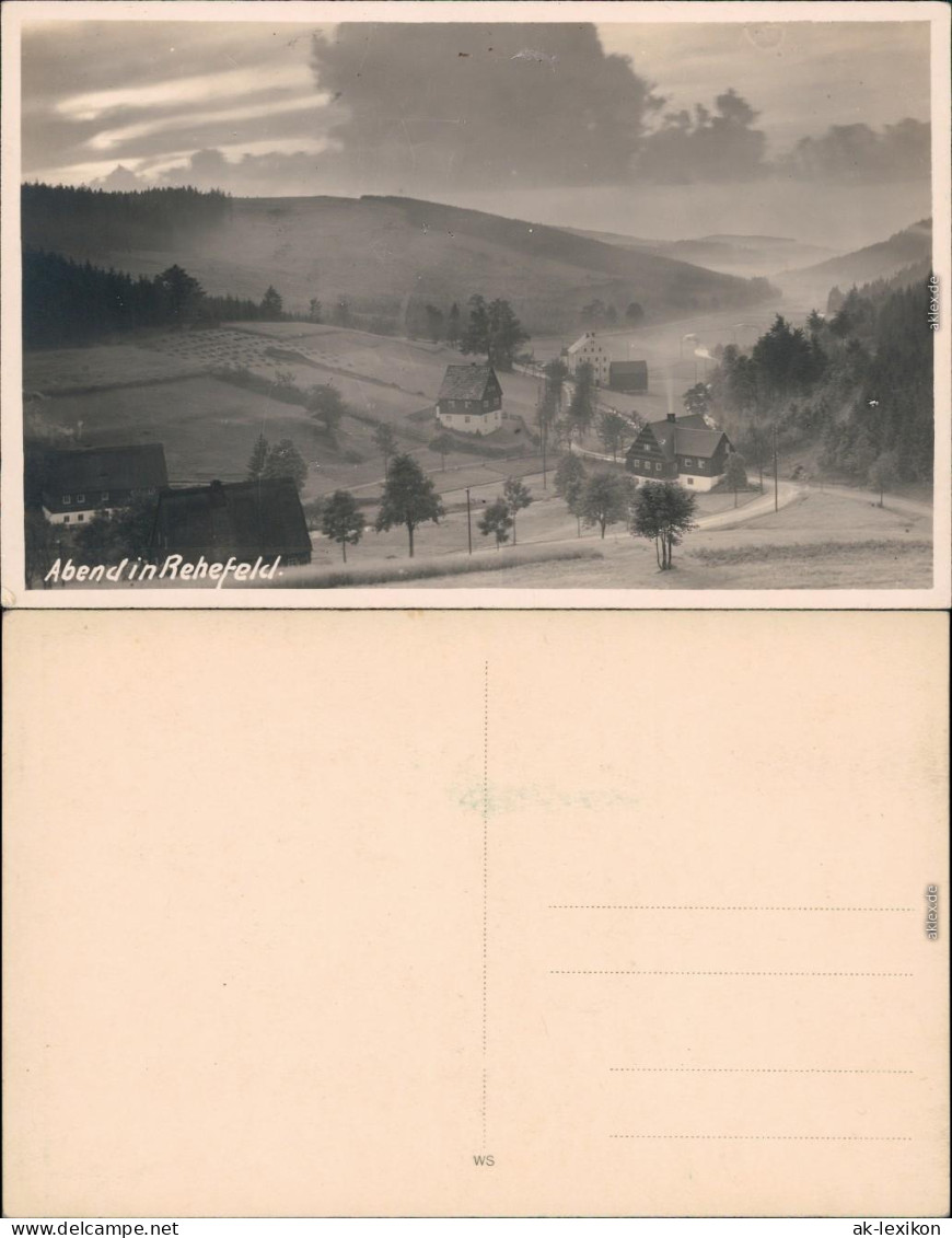 Rehefeld Altenberg (Erzgebirge) Abendliche Partie Im Dorf 1930 - Rehefeld