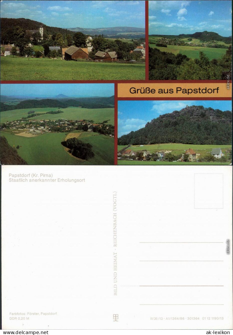 Papstdorf Gohrisch (Sächs. Schweiz) Verschiedene Ansichten   1986 - Gohrisch