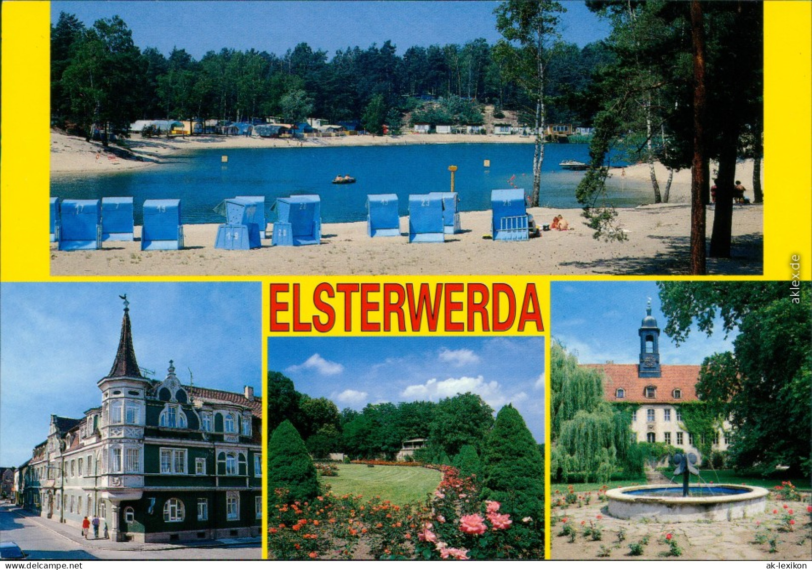 Elsterwerda  Waldbad Zeischa, Rathaus, Rosengarten In Saathain, Schloss 2002 - Elsterwerda