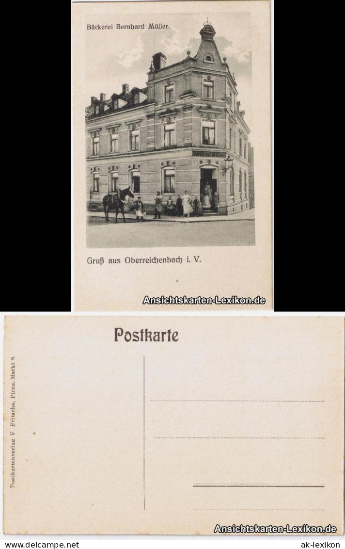 Oberreichenbach-Reichenbach (Vogtland) Bäckerei Bernhard Müller 1906 - Reichenbach I. Vogtl.