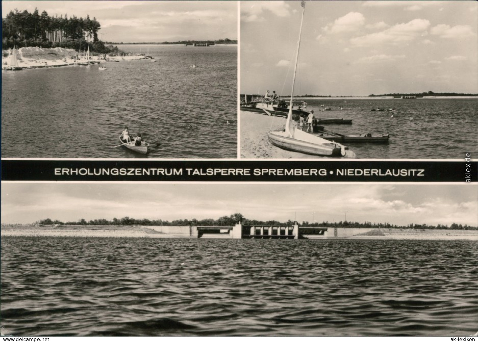 Ansichtskarte Ansichtskarte Spremberg Grodk Stausee, Segelboote - Strand 1975  - Spremberg