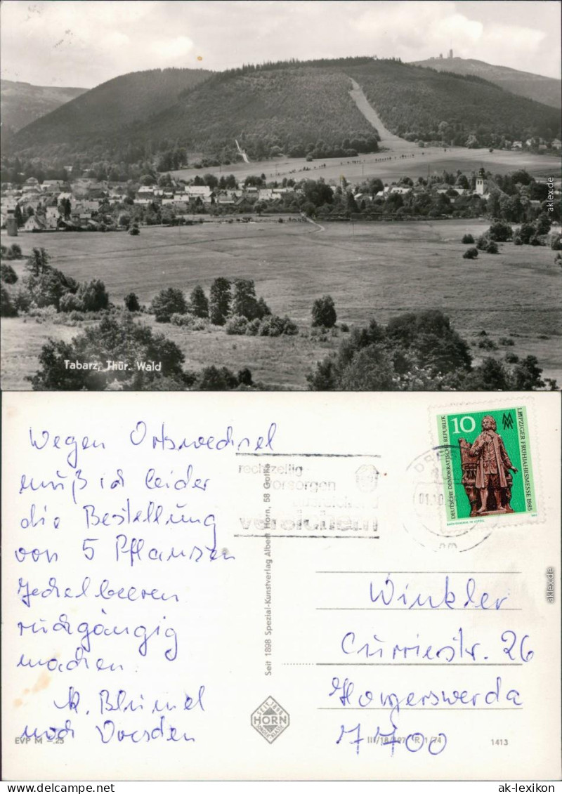 Ansichtskarte Tabarz/Thüringer Wald Panorama-Ansicht 1974 - Tabarz