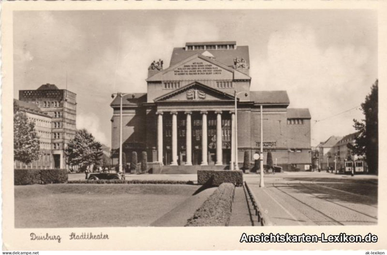Ansichtskarte Duisburg Stadttheater 1951 - Duisburg