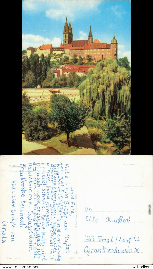 Ansichtskarte Meißen Schloss Albrechtsburg 1968 - Meissen