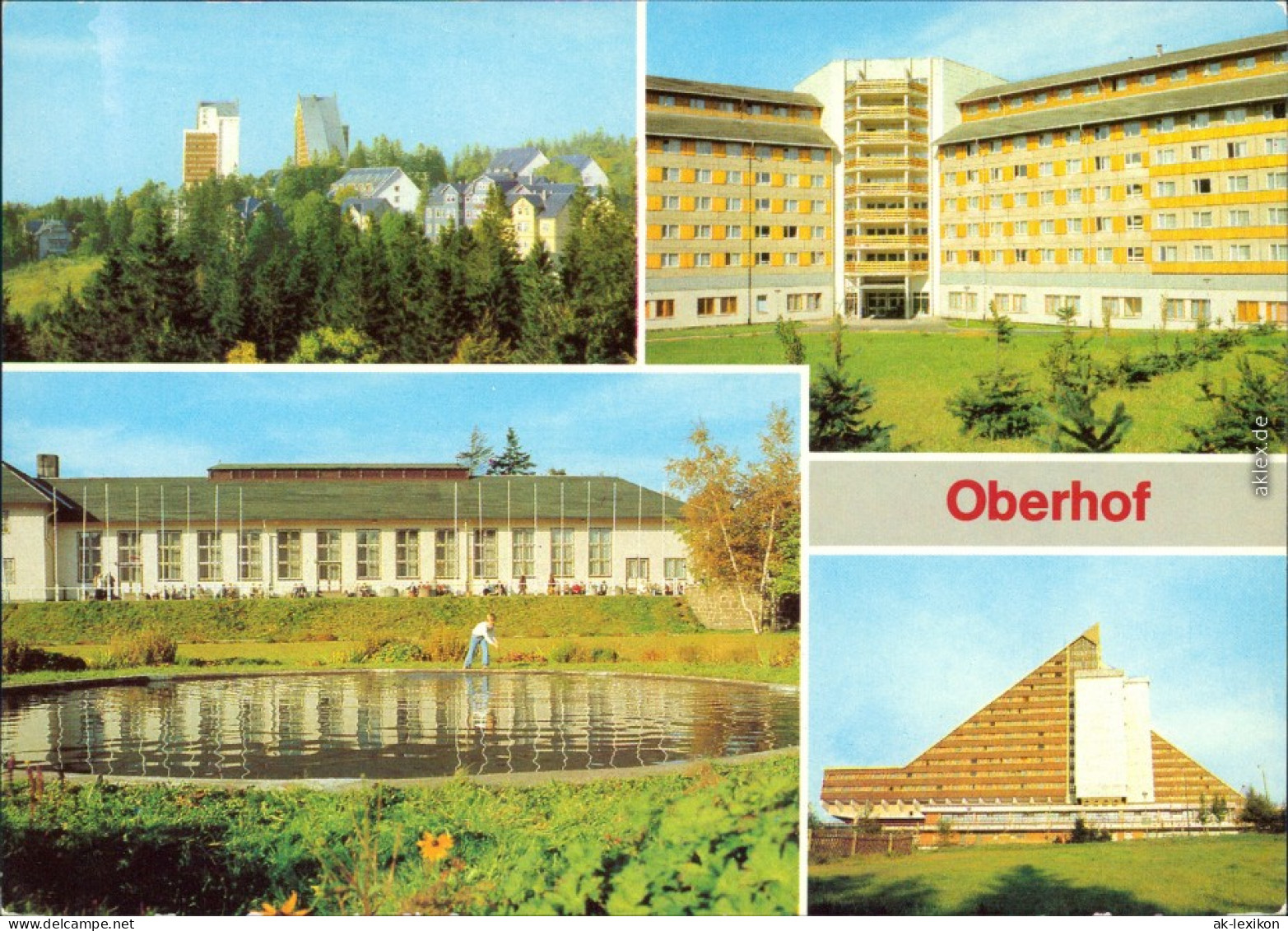 Oberhof (Thüringen) Blick Zum Interhotel "Panorama", FDGB-Erholungsheim   1982 - Oberhof