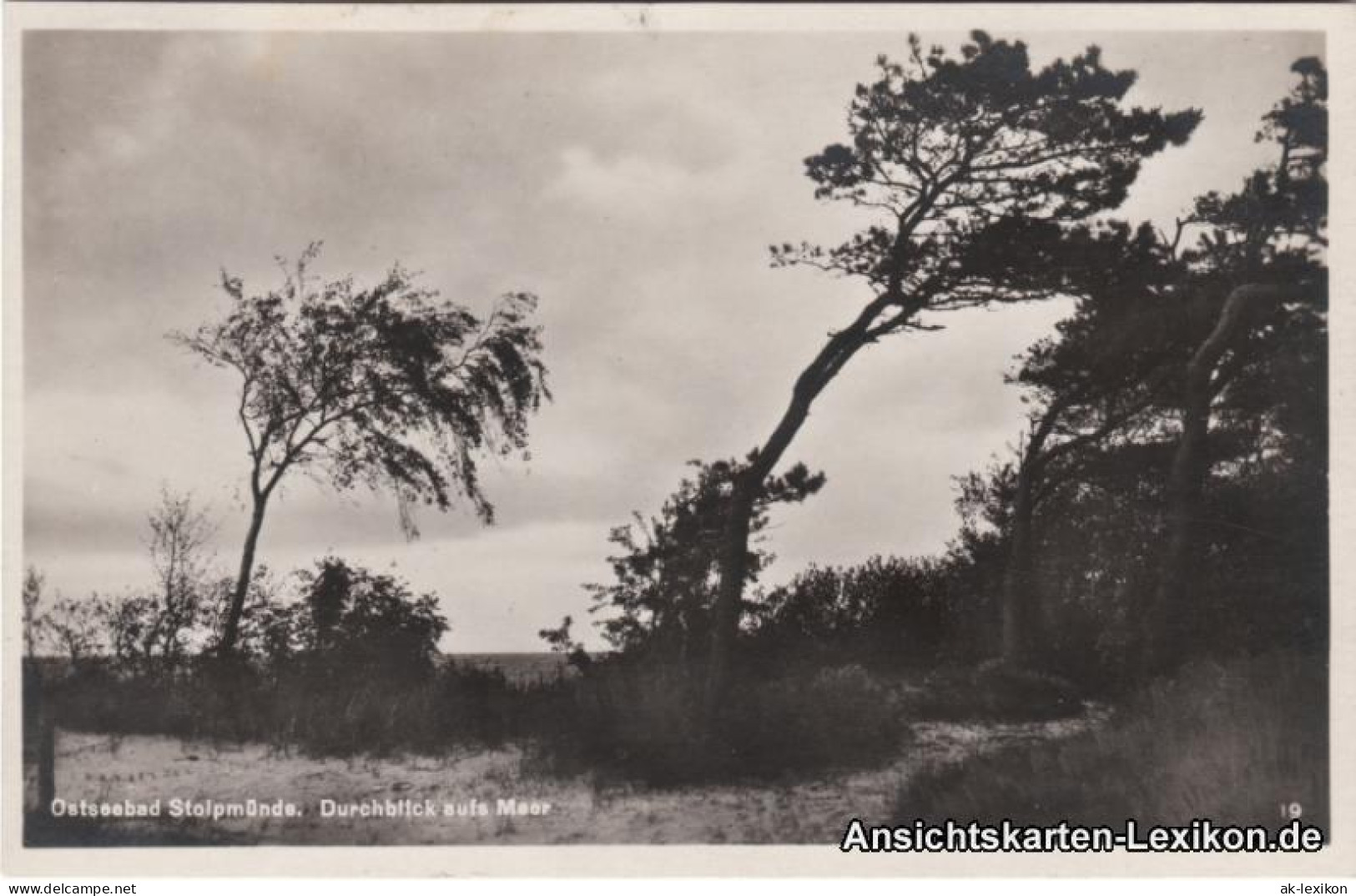 Postcard Stolpmünde Ustka Durchblick Aufs Meer 1931 - Pommern