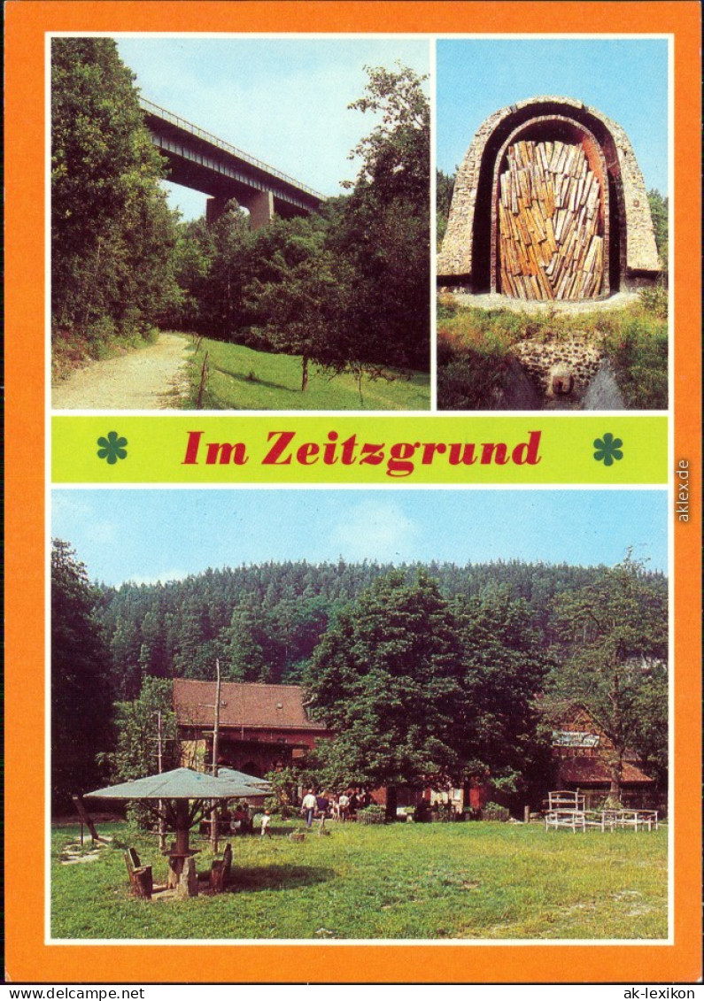 Stadtroda Autobahnbrücke, Pechofen, Waldgaststätte Ziegenmühle 1982 - Stadtroda