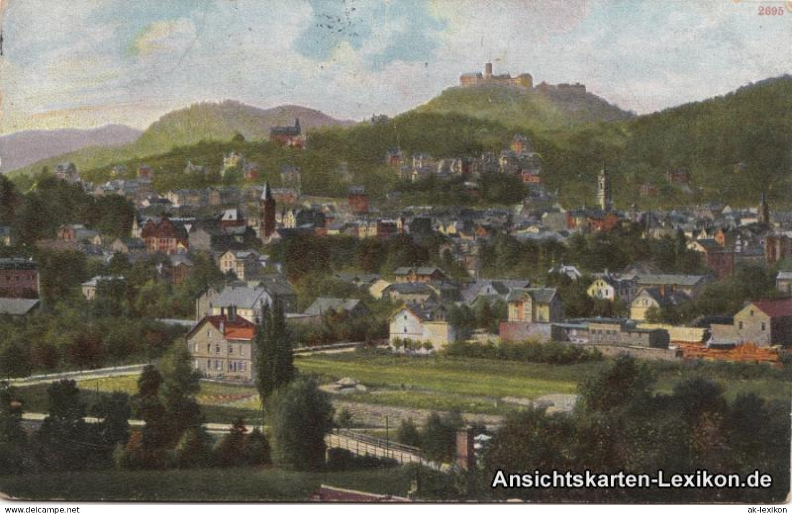 Ansichtskarte Eisenach Totalansicht Und Wartburg 1907 - Eisenach