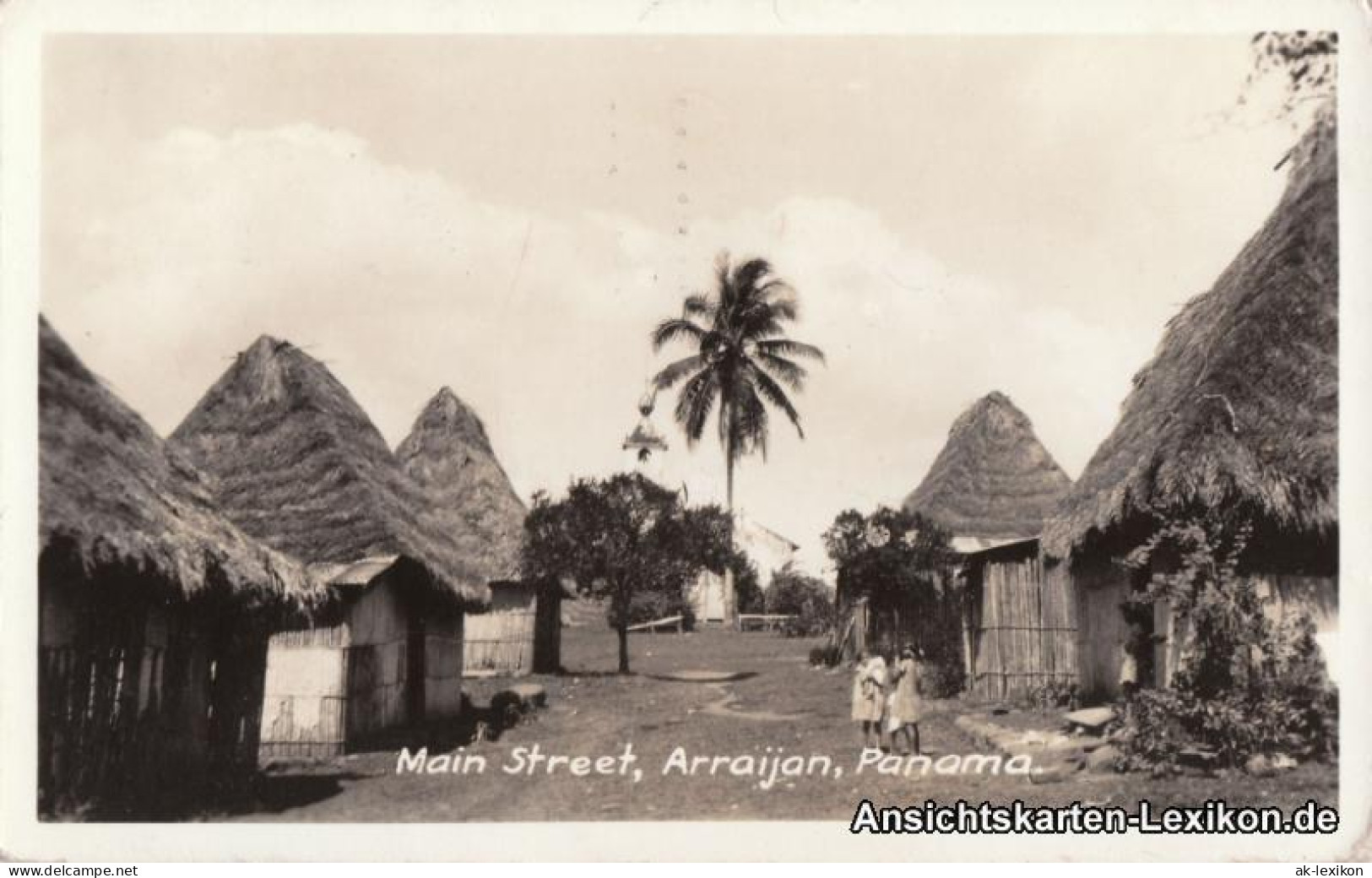 Postcard Arraijan Arraiján Main Street In Arrijan 1938 - Panamá