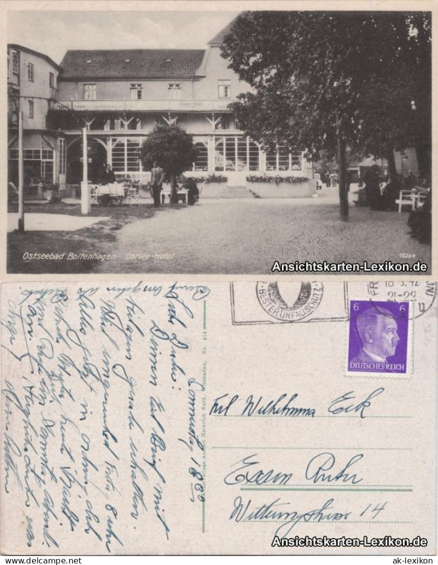 Ansichtskarte Boltenhagen Ostsee-Hotel 1936 - Boltenhagen