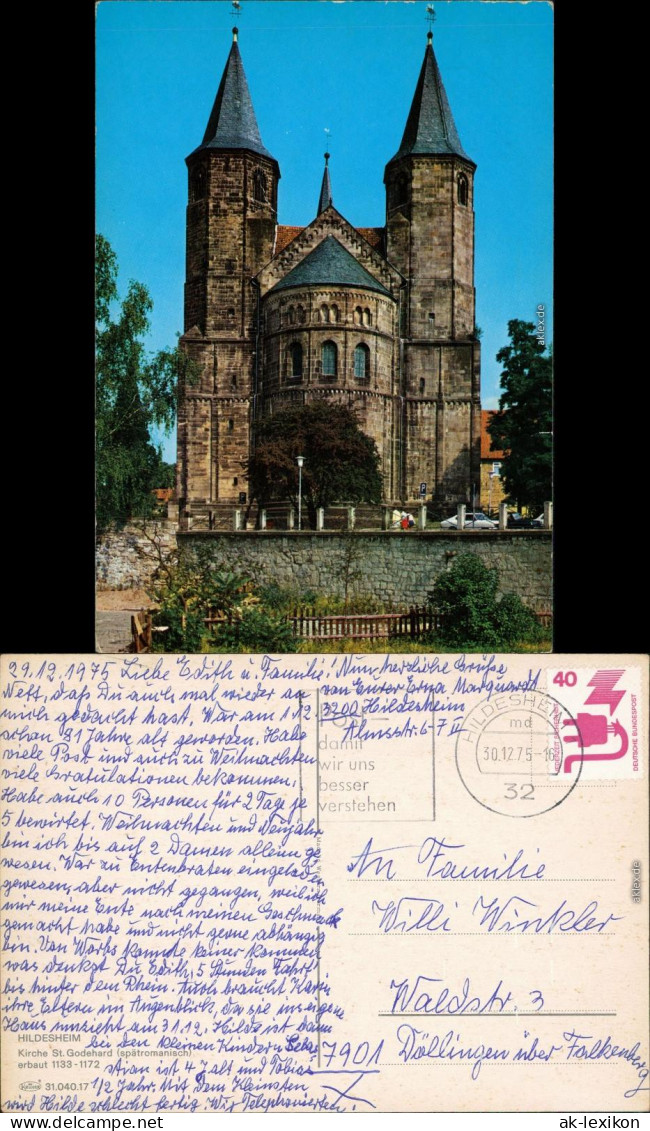 Ansichtskarte Hildesheim St. Godenhard 1975 - Hildesheim