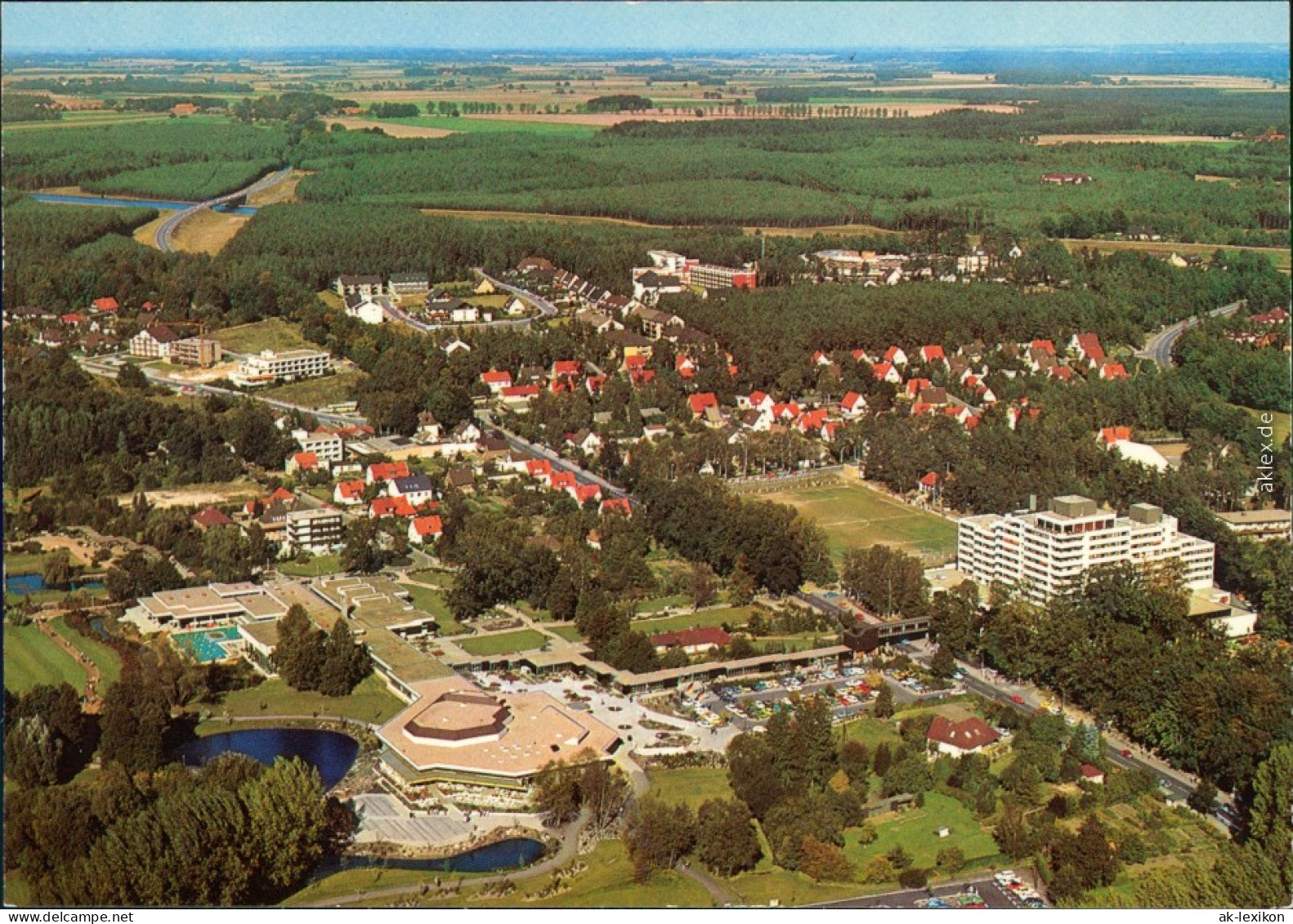 Ansichtskarte Bad Bevensen Luftbild: Kurzentrum 1977 - Bad Bevensen