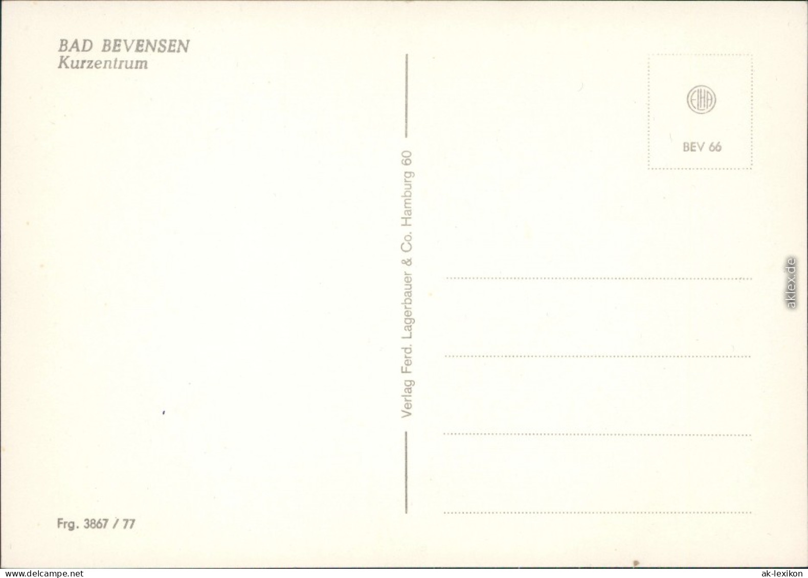 Ansichtskarte Bad Bevensen Luftbild: Kurzentrum 1977 - Bad Bevensen