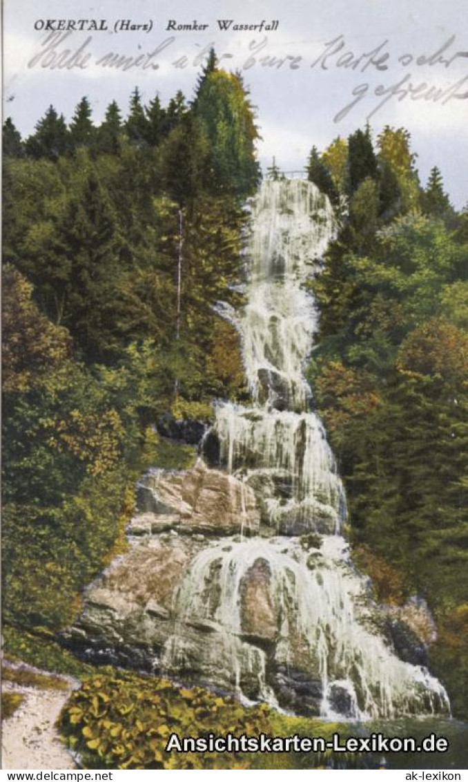 Ansichtskarte Oker-Goslar Okertal - Romker Wasserfall 1926 - Goslar