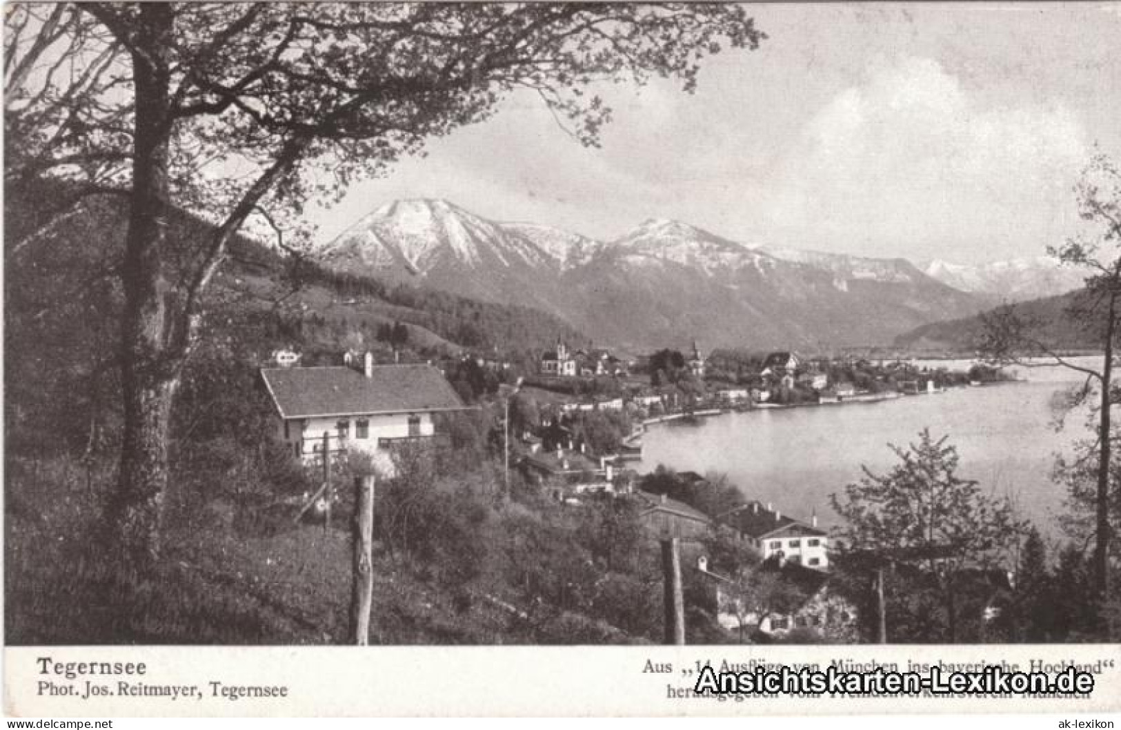 Ansichtskarte Tegernsee (Stadt) Totalansicht 1918 - Tegernsee