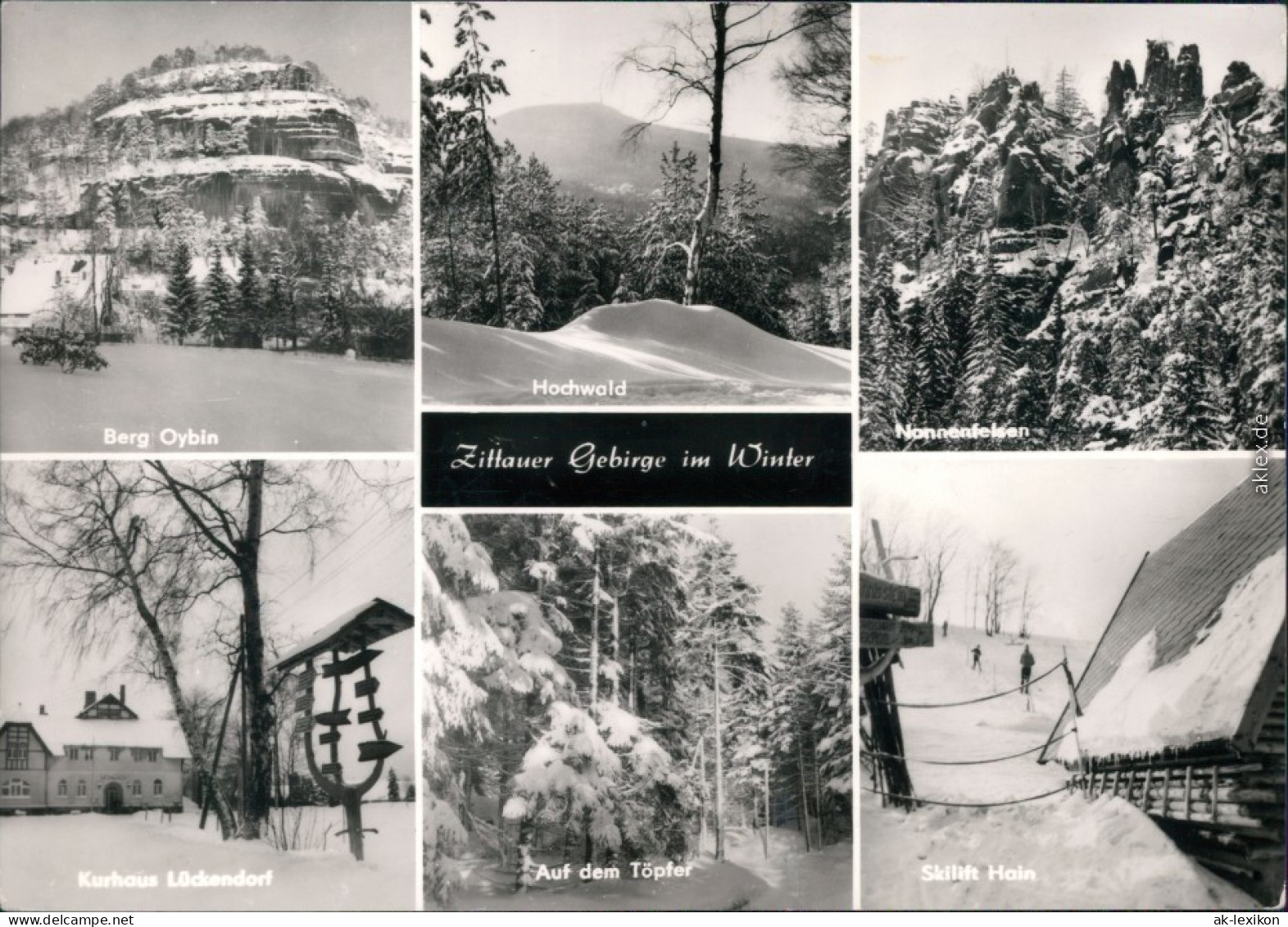 Lückendorf-Oybin Berg Oybin, Hochwald, Nonnenfelsen, 1979 - Jonsdorf