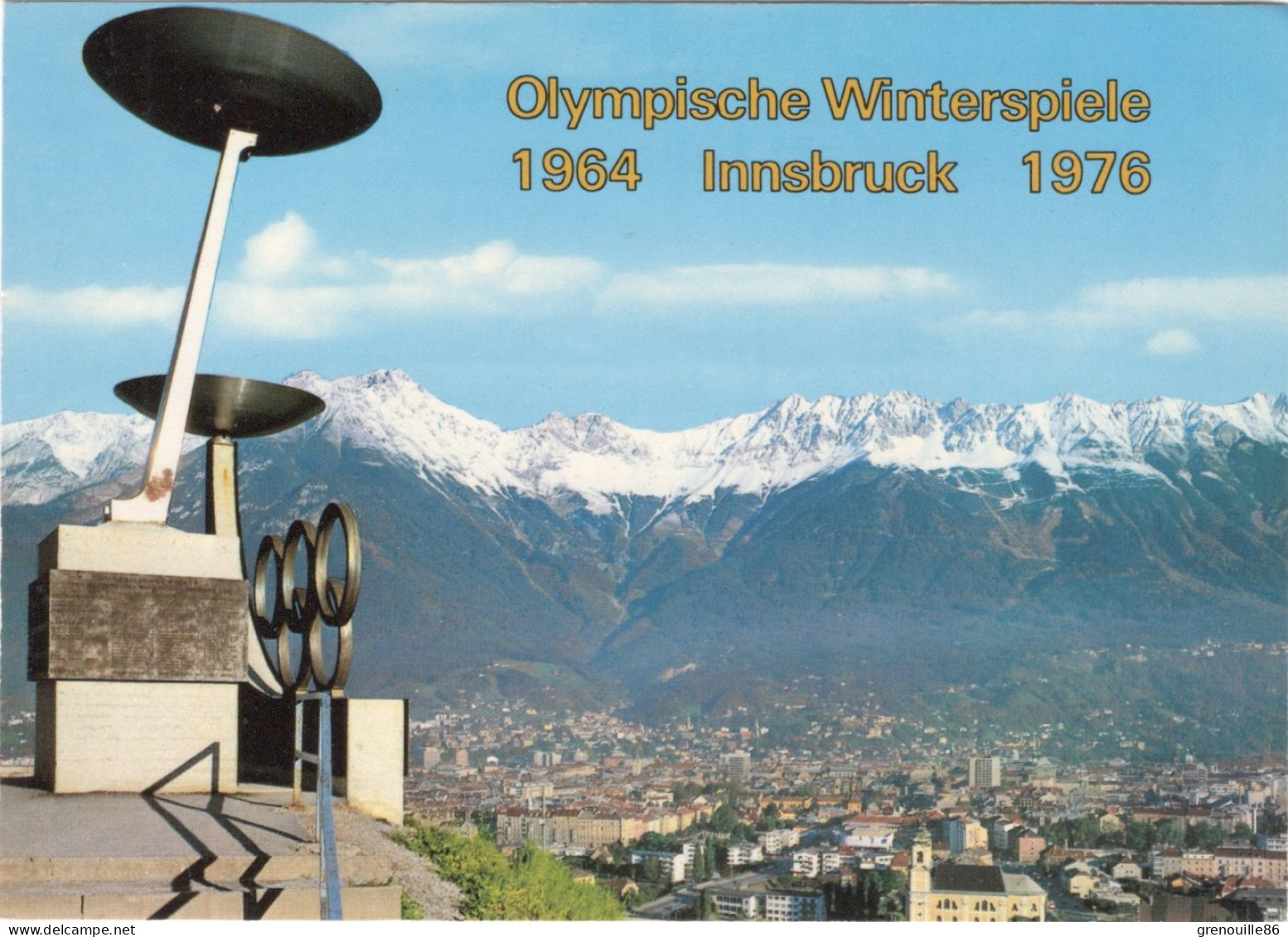 CPSM AUTRICHE INNSBRUCK JEUX OLYMPIQUES D'HIVER Vue Du Stade Berg-Isel - Innsbruck