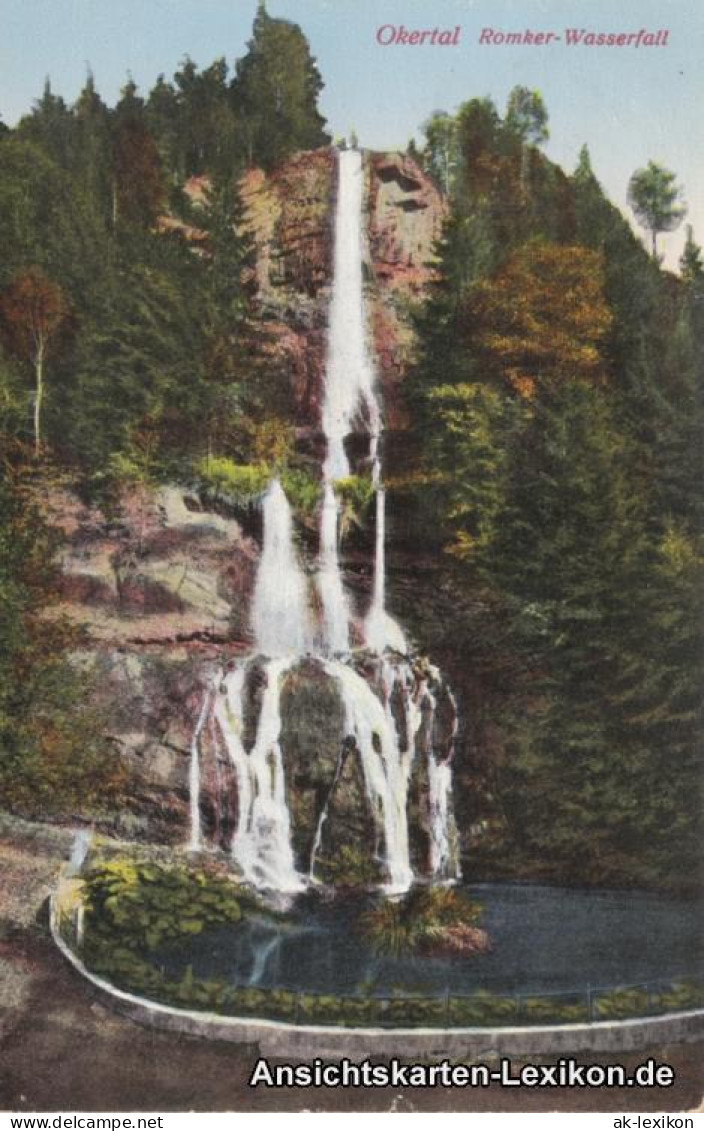 Ansichtskarte Oker-Goslar Okertal - Romker Wasserfall 1928 - Goslar